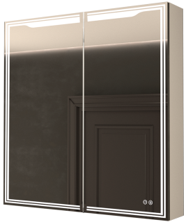 Зеркало-шкаф с подсветкой Art&Max Merano правый 90см белый AM-Mer-900-800-1D-R-DS-F